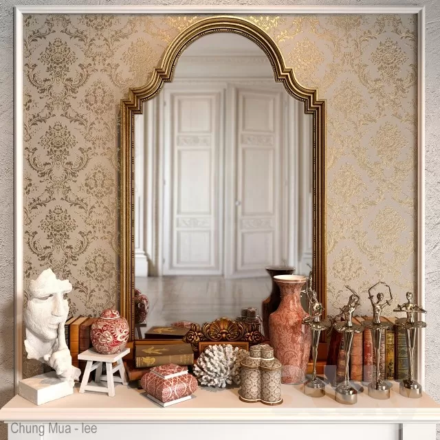 3DSKYFREE – CLASSIC - DECOR - MIRROR 3DS MAX MODELS