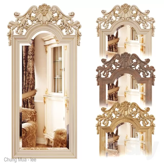 3DSKYFREE – CLASSIC - DECOR - MIRROR 3DS MAX MODELS