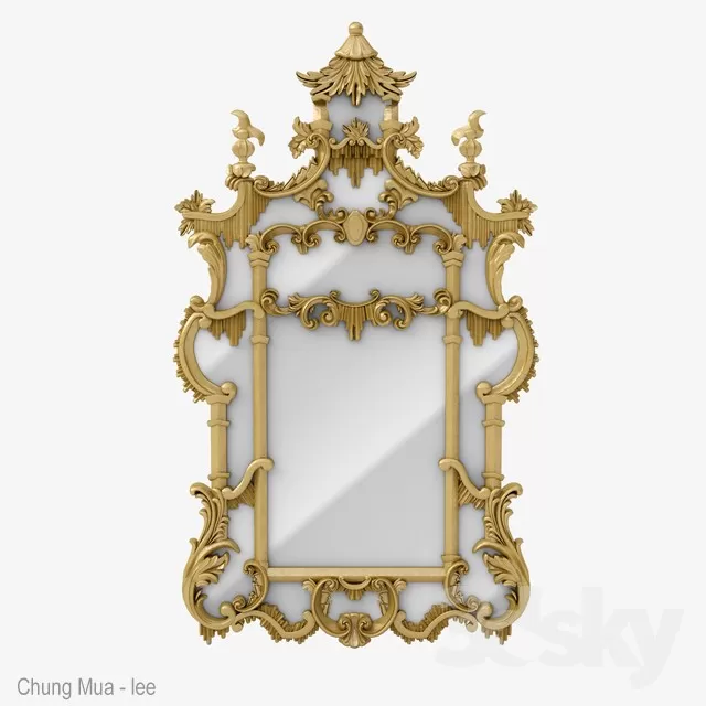 3DSKYFREE – CLASSIC - DECOR - MIRROR 3DS MAX MODELS