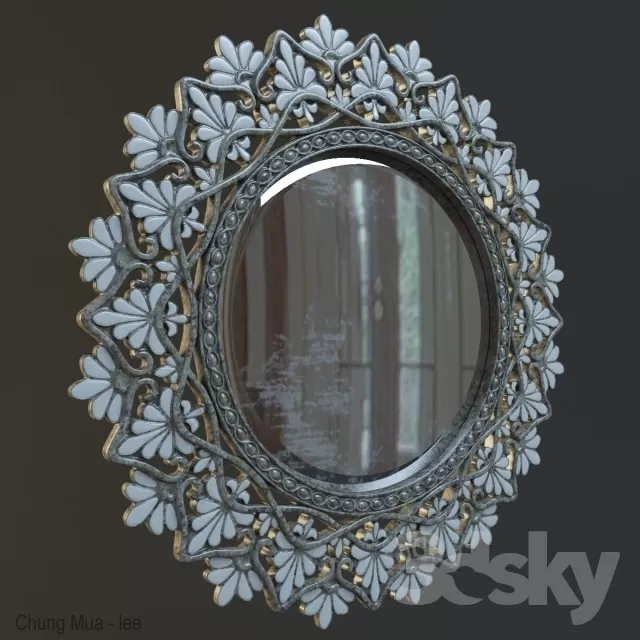 3DSKYFREE – CLASSIC - DECOR - MIRROR 3DS MAX MODELS