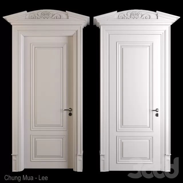 3DSKYFREE – CLASSIC - DOOR 3DS MAX MODELS