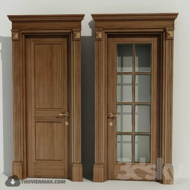 3DSKYFREE – CLASSIC - DOOR 3DS MAX MODELS