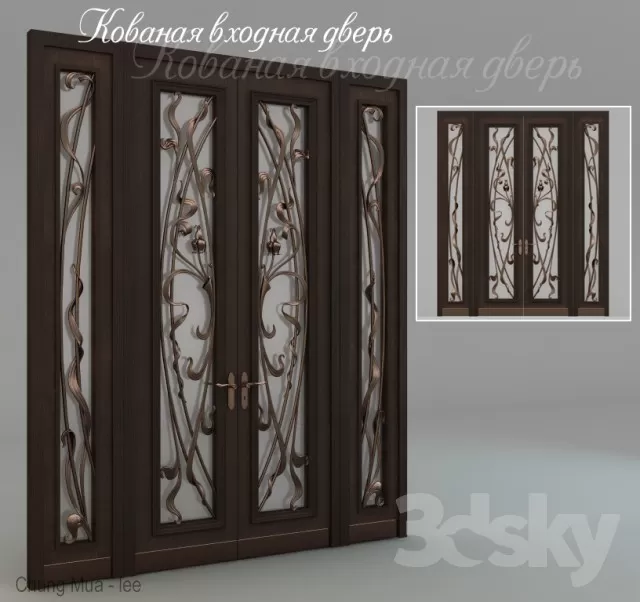 3DSKYFREE – CLASSIC - DOOR 3DS MAX MODELS