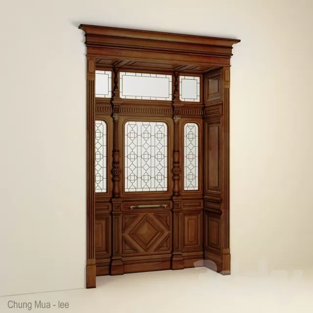 3DSKYFREE – CLASSIC - DOOR 3DS MAX MODELS