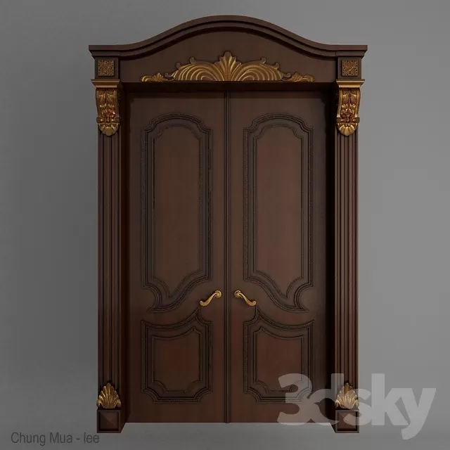 3DSKYFREE – CLASSIC - DOOR 3DS MAX MODELS