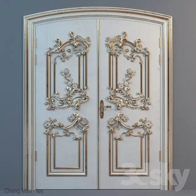 3DSKYFREE – CLASSIC - DOOR 3DS MAX MODELS