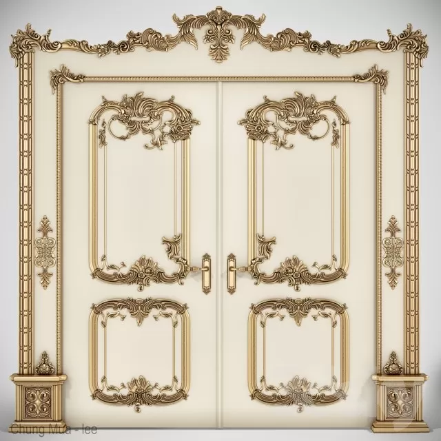3DSKYFREE – CLASSIC - DOOR 3DS MAX MODELS