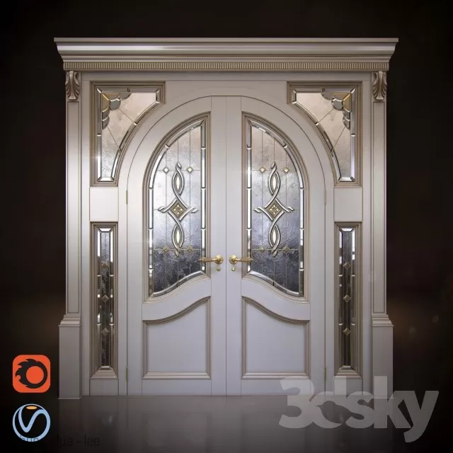 3DSKYFREE – CLASSIC - DOOR 3DS MAX MODELS
