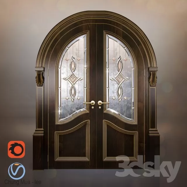 3DSKYFREE – CLASSIC - DOOR 3DS MAX MODELS