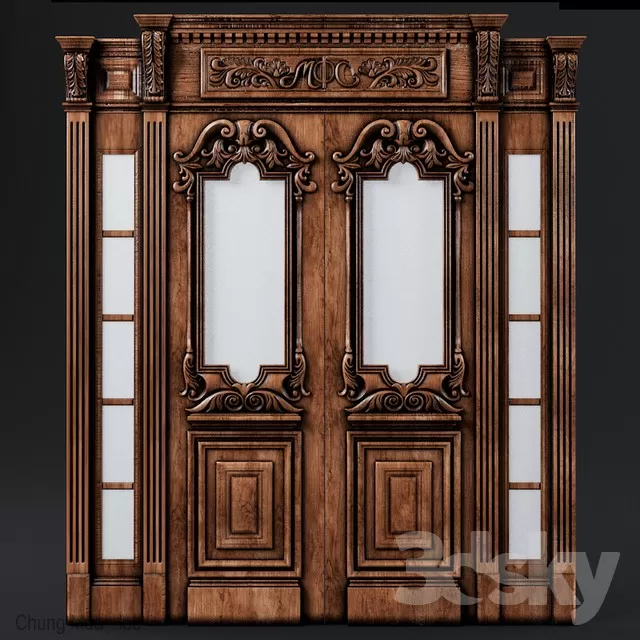 3DSKYFREE – CLASSIC - DOOR 3DS MAX MODELS