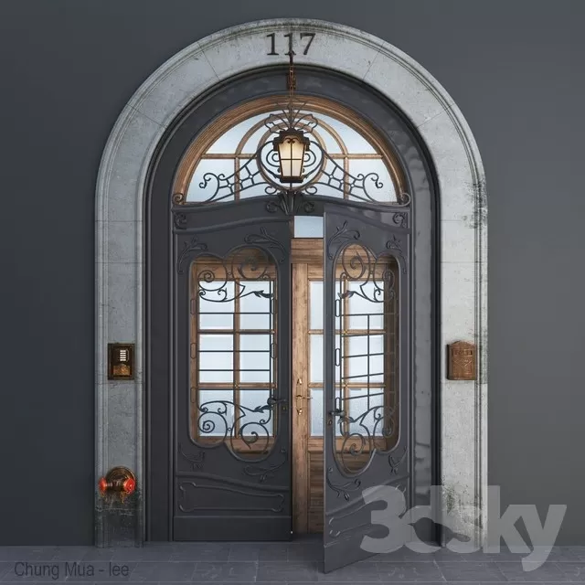 3DSKYFREE – CLASSIC - DOOR 3DS MAX MODELS