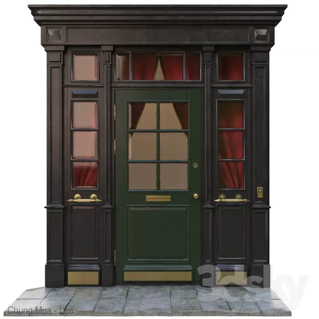 3DSKYFREE – CLASSIC - DOOR 3DS MAX MODELS