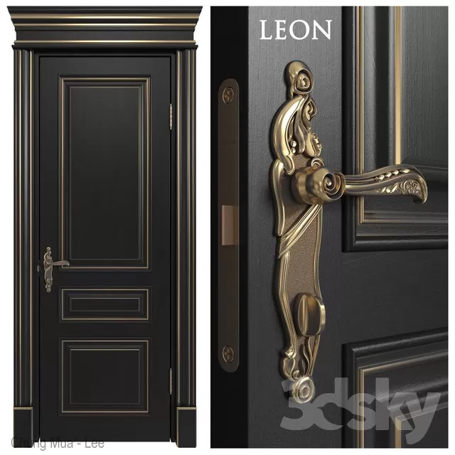 3DSKYFREE – CLASSIC - DOOR 3DS MAX MODELS