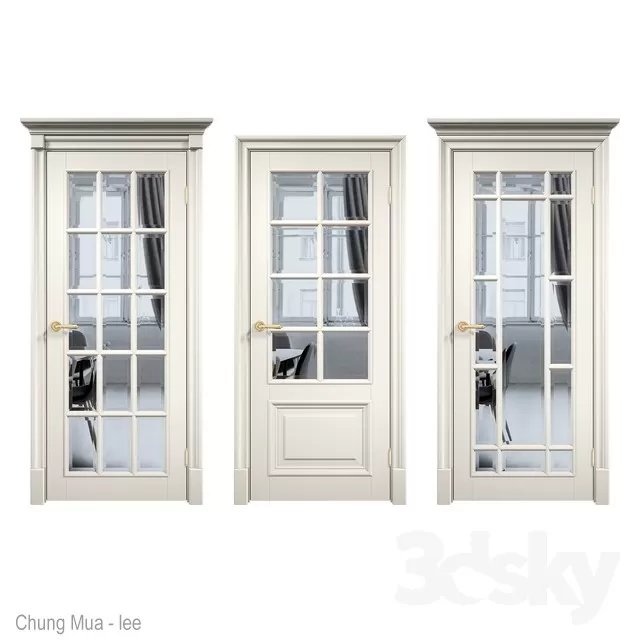 3DSKYFREE – CLASSIC - DOOR 3DS MAX MODELS