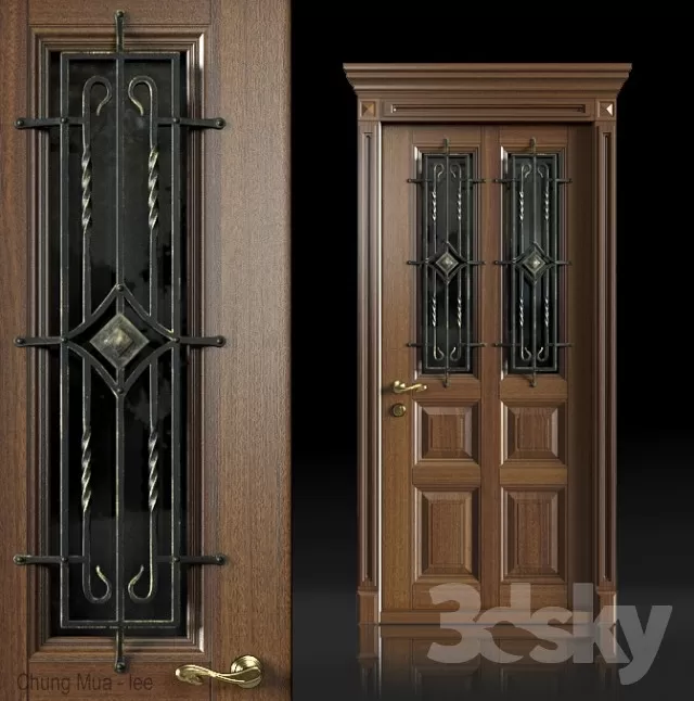 3DSKYFREE – CLASSIC - DOOR 3DS MAX MODELS