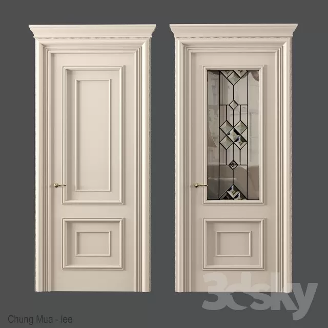 3DSKYFREE – CLASSIC - DOOR 3DS MAX MODELS