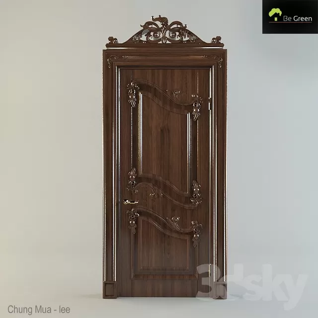 3DSKYFREE – CLASSIC - DOOR 3DS MAX MODELS