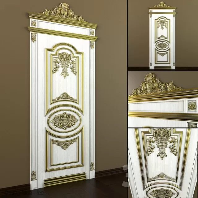 3DSKYFREE – CLASSIC - DOOR 3DS MAX MODELS