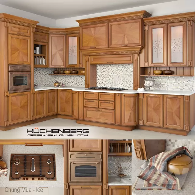 3DSKYFREE – CLASSIC - KITCHEN 3DS MAX MODELS