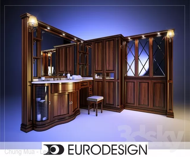 3DSKYFREE – CLASSIC - KITCHEN 3DS MAX MODELS