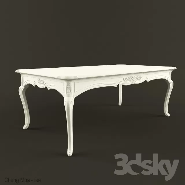 3DSKYFREE – CLASSIC - KITCHEN - TABLE SET 3DS MAX MODELS