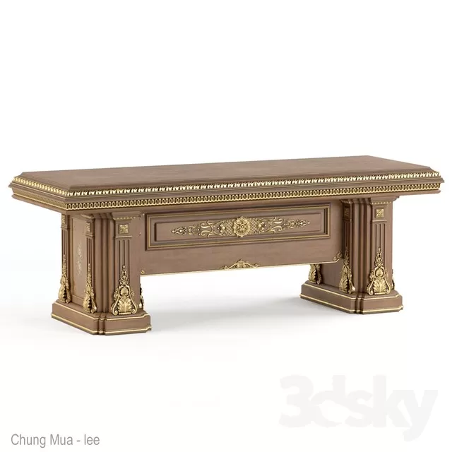 3DSKYFREE – CLASSIC - KITCHEN - TABLE SET 3DS MAX MODELS