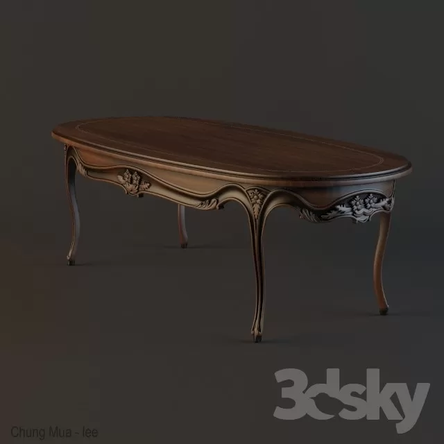 3DSKYFREE – CLASSIC - KITCHEN - TABLE SET 3DS MAX MODELS
