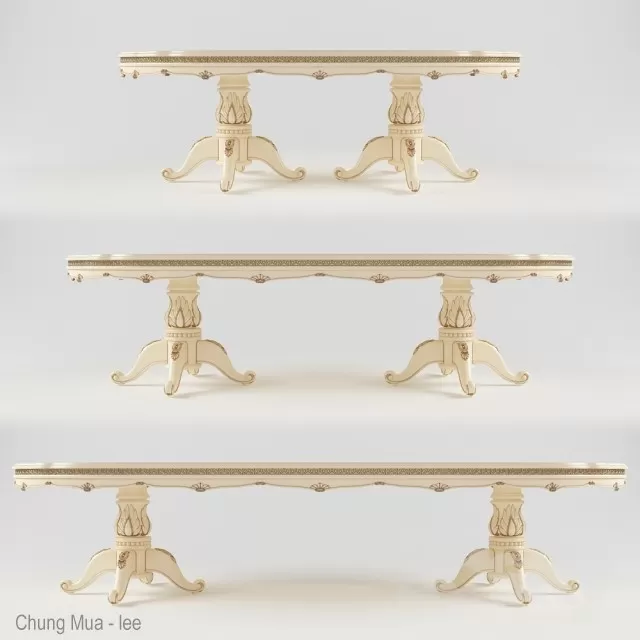 3DSKYFREE – CLASSIC - KITCHEN - TABLE SET 3DS MAX MODELS