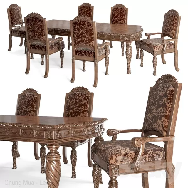 DECOR HELPER – CLASSIC – KITCHEN – TABLE SET 3D MODELS – 6