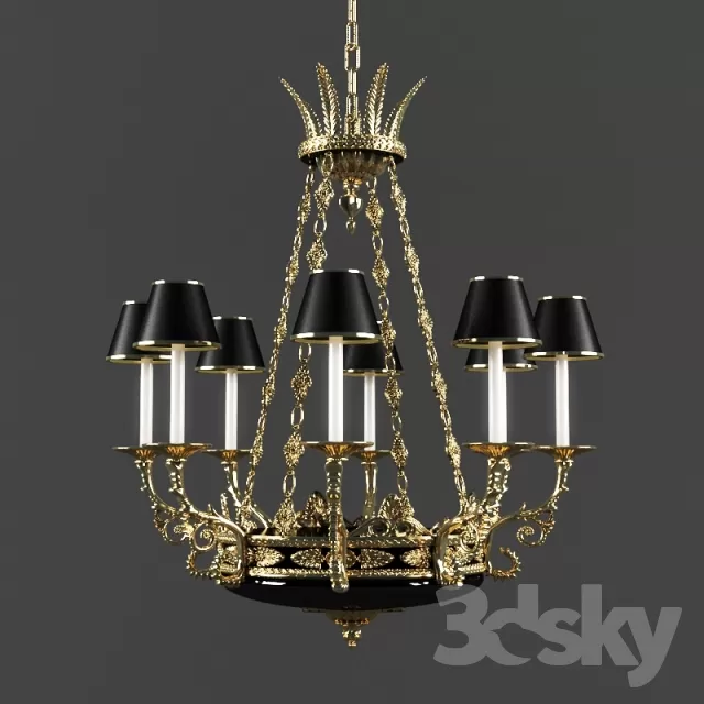 3DSKYFREE – CLASSIC - LIGHT - CEILING 3DS MAX MODELS