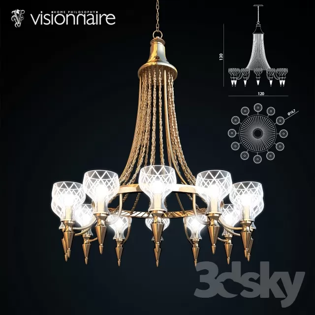 3DSKYFREE – CLASSIC - LIGHT - CEILING 3DS MAX MODELS