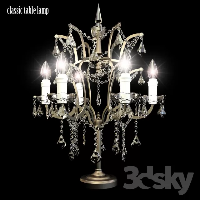 3DSKYFREE – CLASSIC - LIGHT - CEILING 3DS MAX MODELS