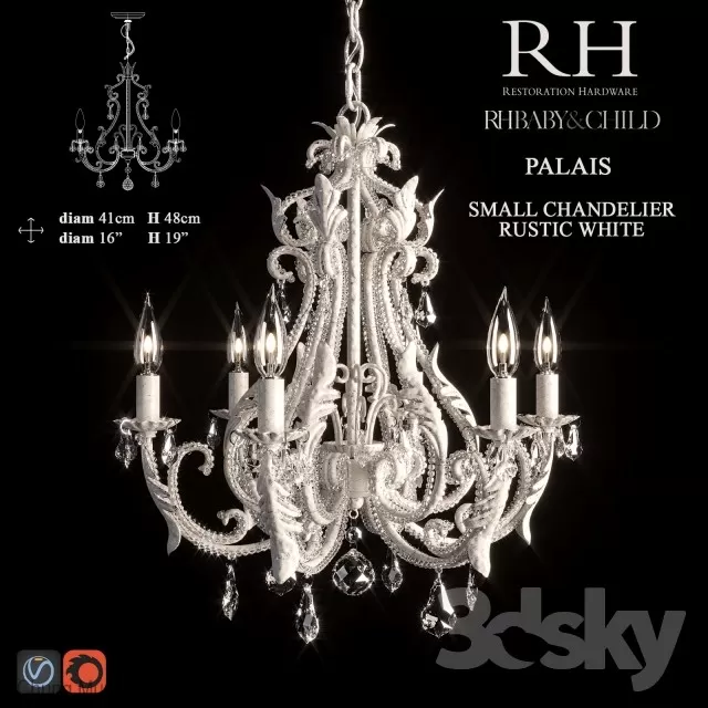 3DSKYFREE – CLASSIC - LIGHT - CEILING 3DS MAX MODELS