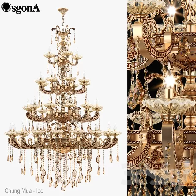 3DSKYFREE – CLASSIC - LIGHT - CEILING 3DS MAX MODELS