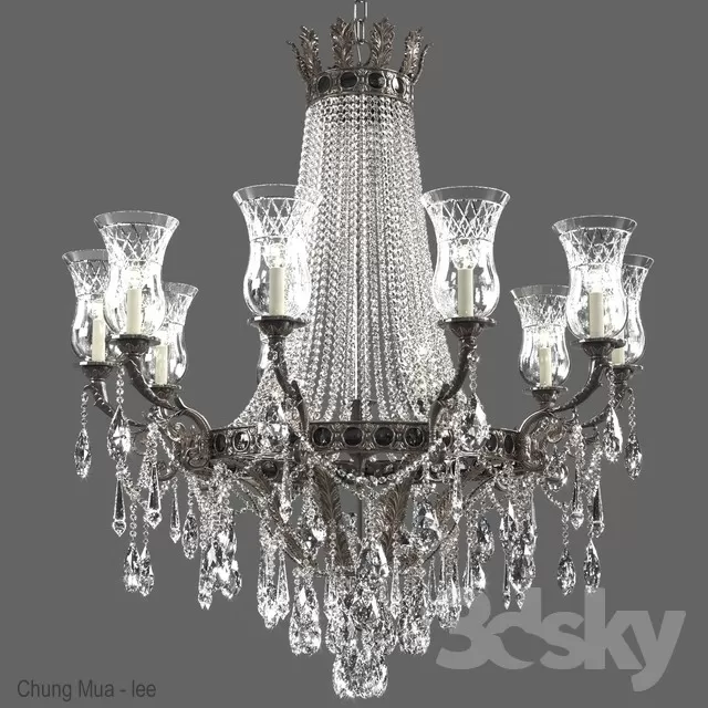 3DSKYFREE – CLASSIC - LIGHT - CEILING 3DS MAX MODELS