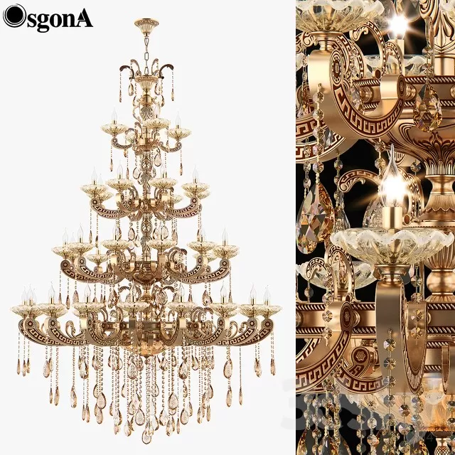 3DSKYFREE – CLASSIC - LIGHT - CEILING 3DS MAX MODELS