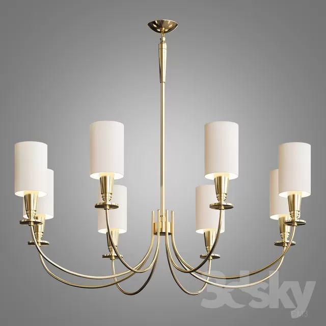 3DSKYFREE – CLASSIC - LIGHT - CEILING 3DS MAX MODELS