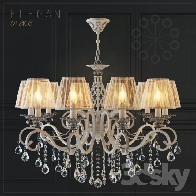 3DSKYFREE – CLASSIC - LIGHT - CEILING 3DS MAX MODELS