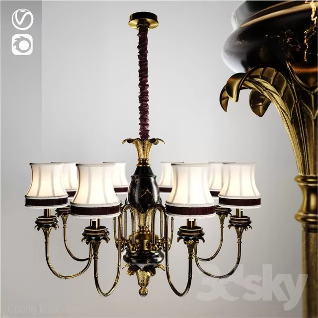 3DSKYFREE – CLASSIC - LIGHT - CEILING 3DS MAX MODELS
