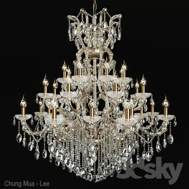 3DSKYFREE – CLASSIC - LIGHT - CEILING 3DS MAX MODELS