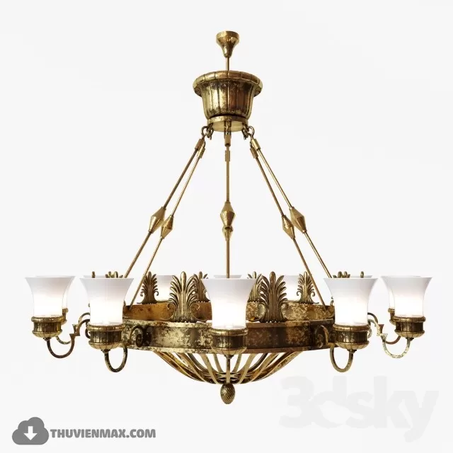 3DSKYFREE – CLASSIC - LIGHT - CEILING 3DS MAX MODELS