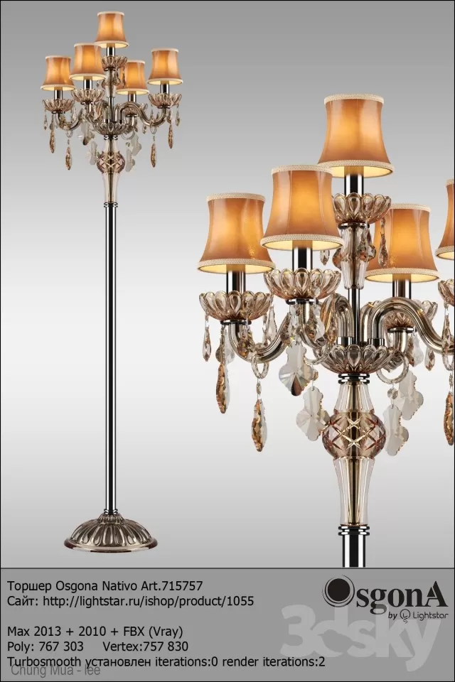 3DSKYFREE – CLASSIC - LIGHT - FLOOR 3DS MAX MODELS