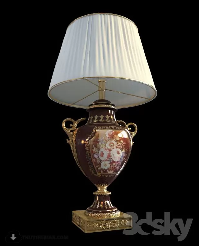 3DSKYFREE – CLASSIC - LIGHT - NIGHT LAMP 3DS MAX MODELS