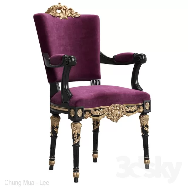 3DSKYFREE – CLASSIC - LIVINGROOM - ARMCHAIRS 3DS MAX MODELS