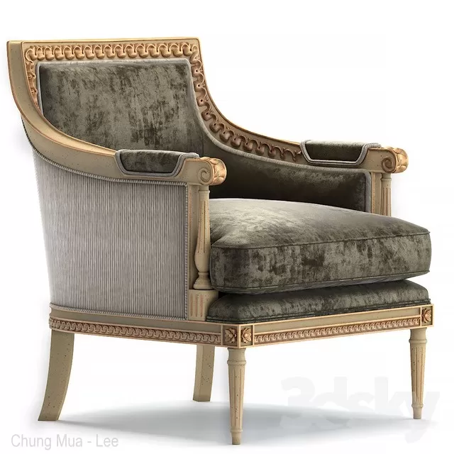 3DSKYFREE – CLASSIC - LIVINGROOM - ARMCHAIRS 3DS MAX MODELS
