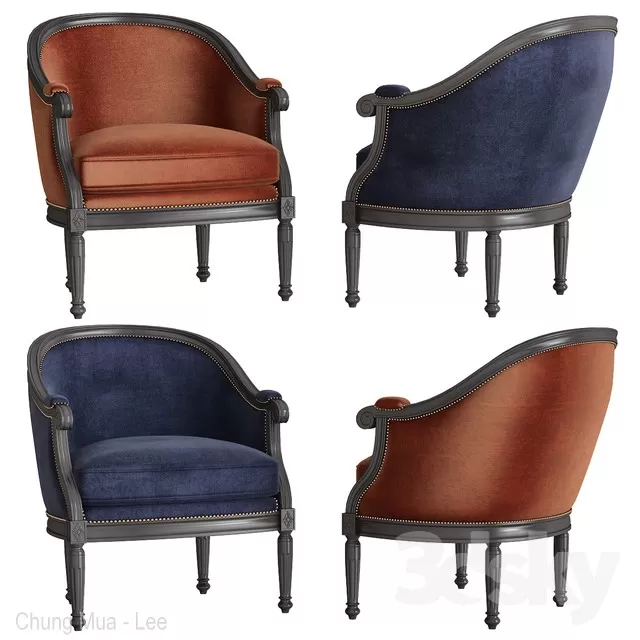3DSKYFREE – CLASSIC - LIVINGROOM - ARMCHAIRS 3DS MAX MODELS