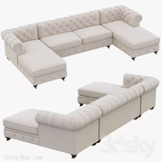 3DSKYFREE – CLASSIC - LIVINGROOM - ARMCHAIRS 3DS MAX MODELS