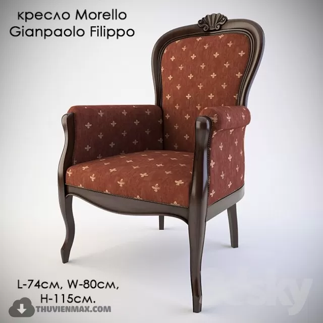 3DSKYFREE – CLASSIC - LIVINGROOM - ARMCHAIRS 3DS MAX MODELS