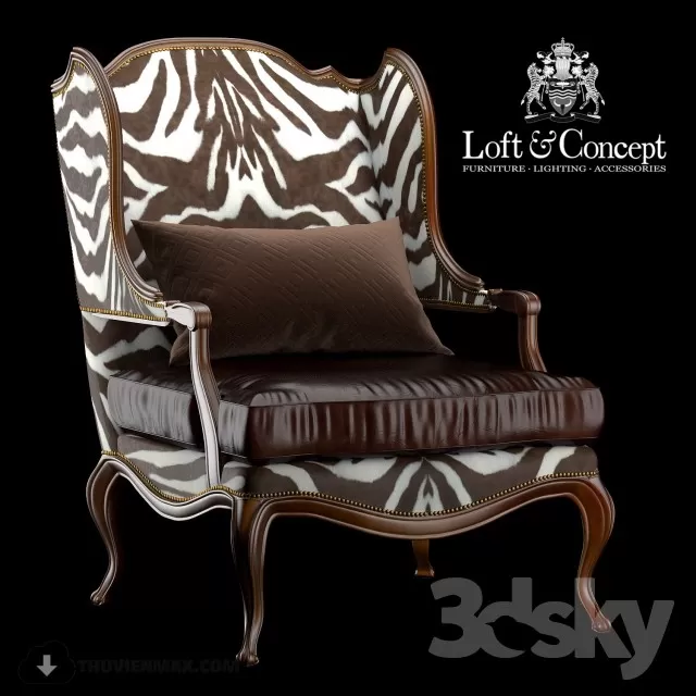 3DSKYFREE – CLASSIC - LIVINGROOM - ARMCHAIRS 3DS MAX MODELS