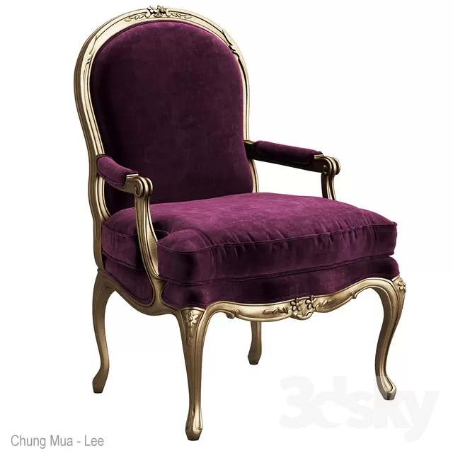 3DSKYFREE – CLASSIC - LIVINGROOM - ARMCHAIRS 3DS MAX MODELS